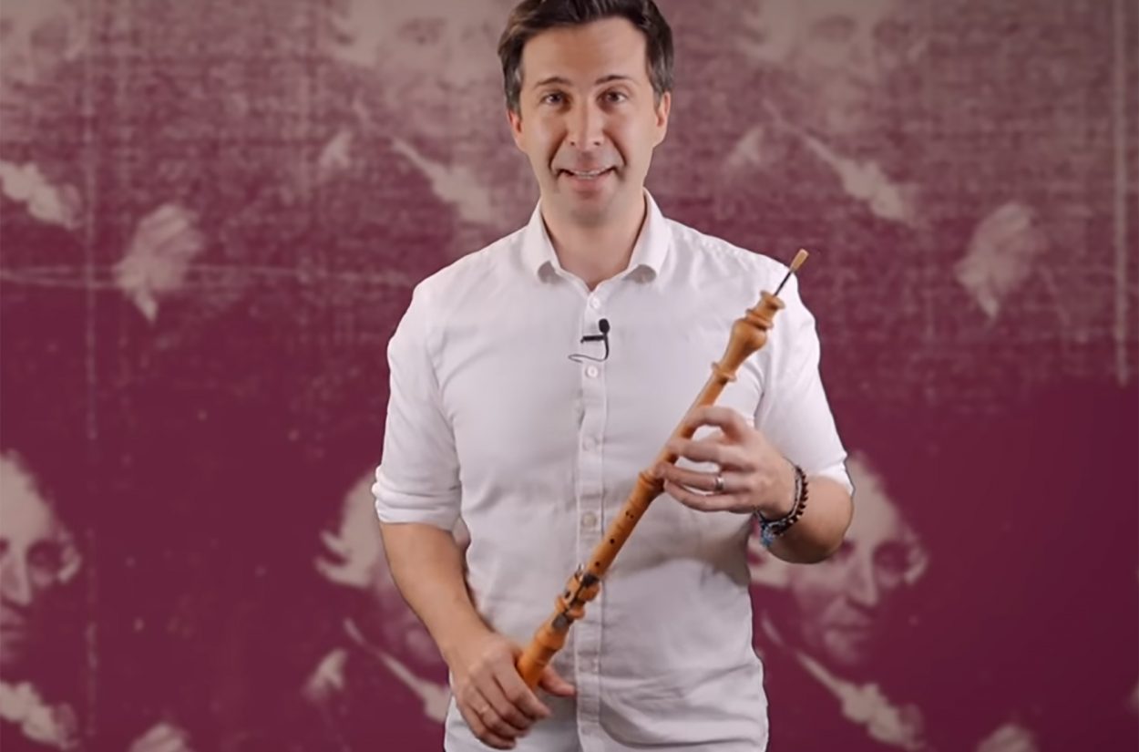 Co-principal oboe Dan Bates introduces the type of oboe Haydn would've been writing for