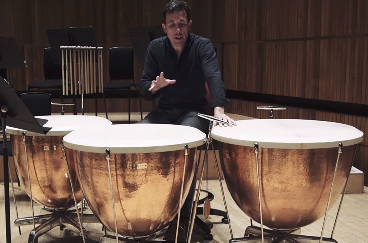 Principal timpani Adrian Bending introduces us to his new Schnellar timpani